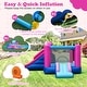 preview thumbnail 8 of 8, Gymax Inflatable Bounce House w/Slides Jumping Area Climbing Wall 750W