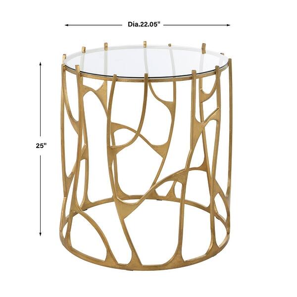 Uttermost Ritual Round Gold Side Table - 22.05 W X 25 H X 22.05 D (in)