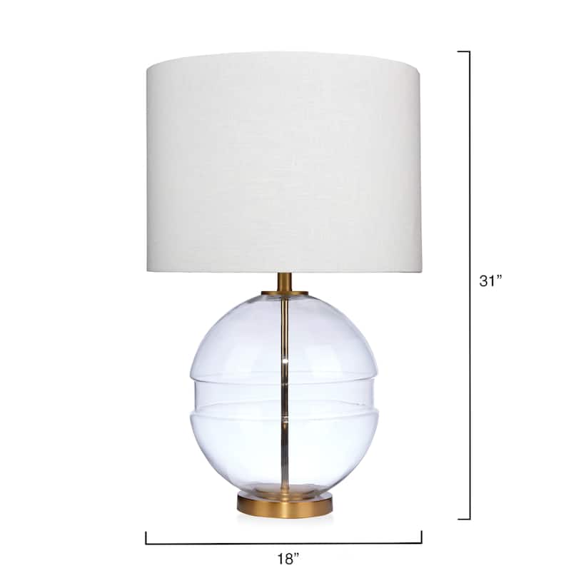 Alden Décor Claudia Glass Table Lamp