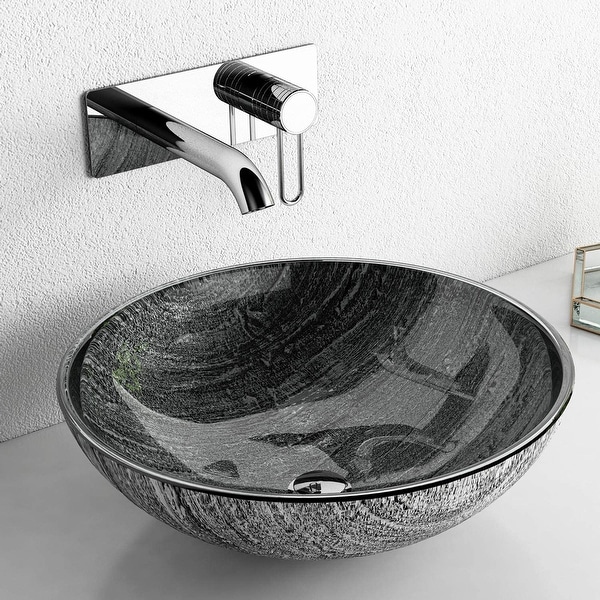 Glass Handmade Circular Vessel Bathroom Sink On Sale Overstock 32599317