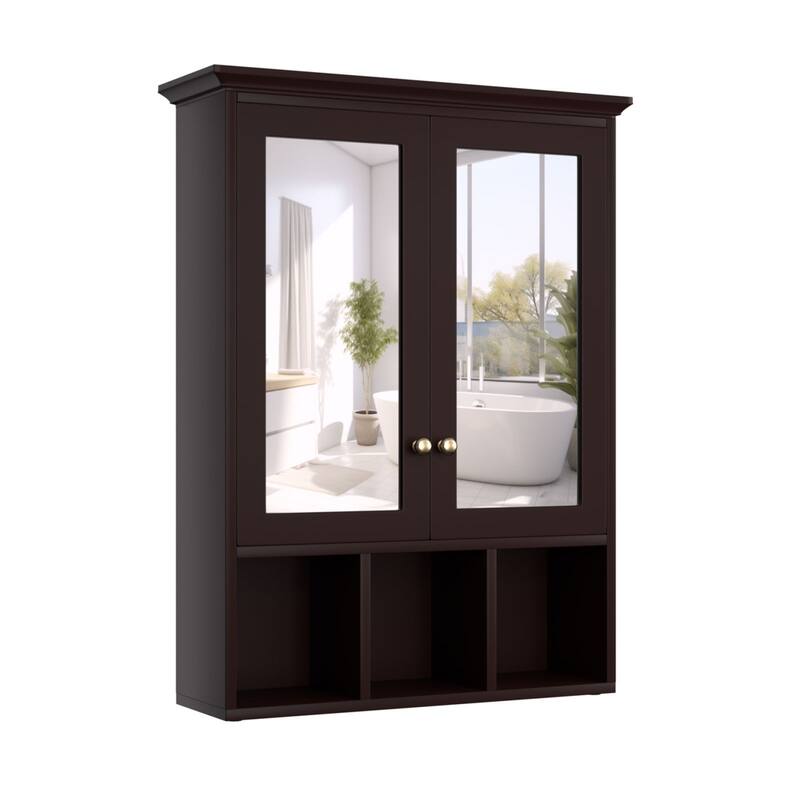 VEIKOUS Oversized Bathroom Medicine Cabinet Wall Mounted Storage with Mirrors