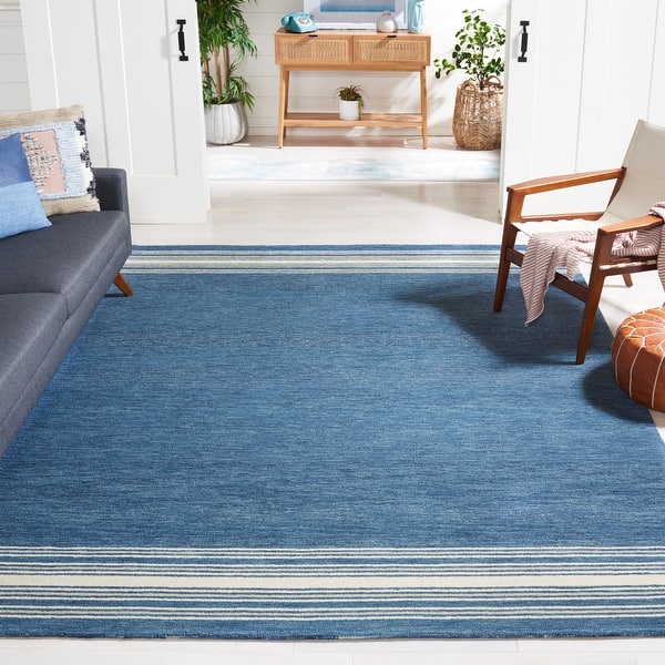 slide 2 of 8, SAFAVIEH Handmade Metro Mirushe Stripe Wool Rug