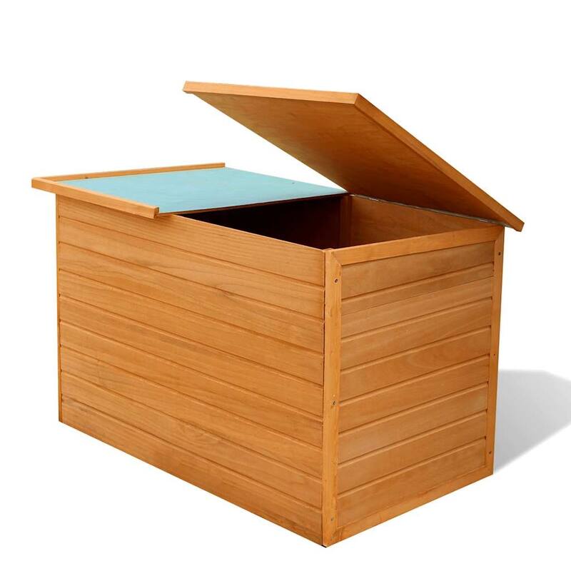 vidaXL Patio Storage Box 49.6"x28.3"x28.3" Wood