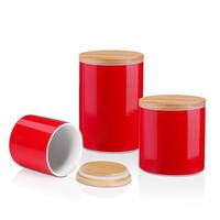 Buy Red Kitchen Canisters Online At Overstock Our Best Kitchen Storage Deals