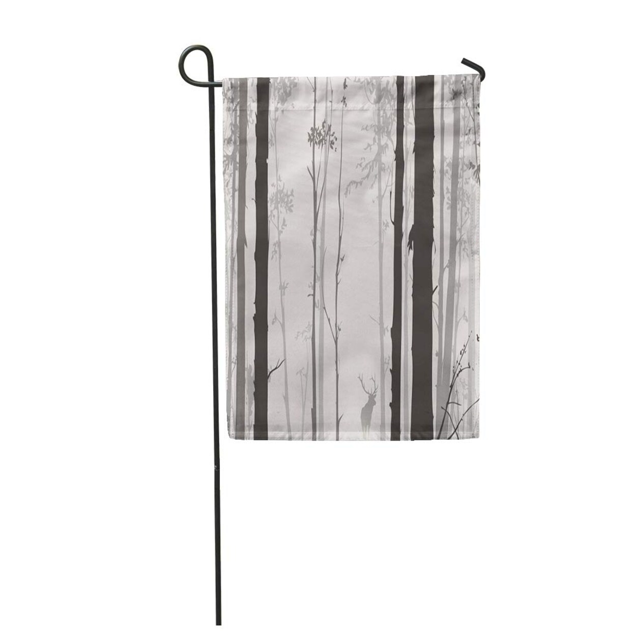 Shop Forest Silhouette Of Wood On Light Deer Tree Abstract Garden