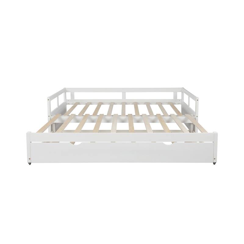 Extending Daybed with Trundle, Wooden Daybed with Trundle