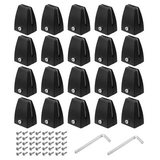 Office Desk Partition Clips, for 2-18mm Thick Guard Bracket, 20pcs ...
