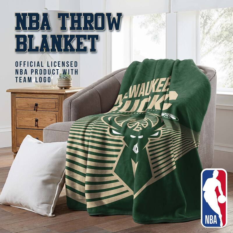 NBA Milwaukee Bucks 60" x 80" Raschel Throw Blanket