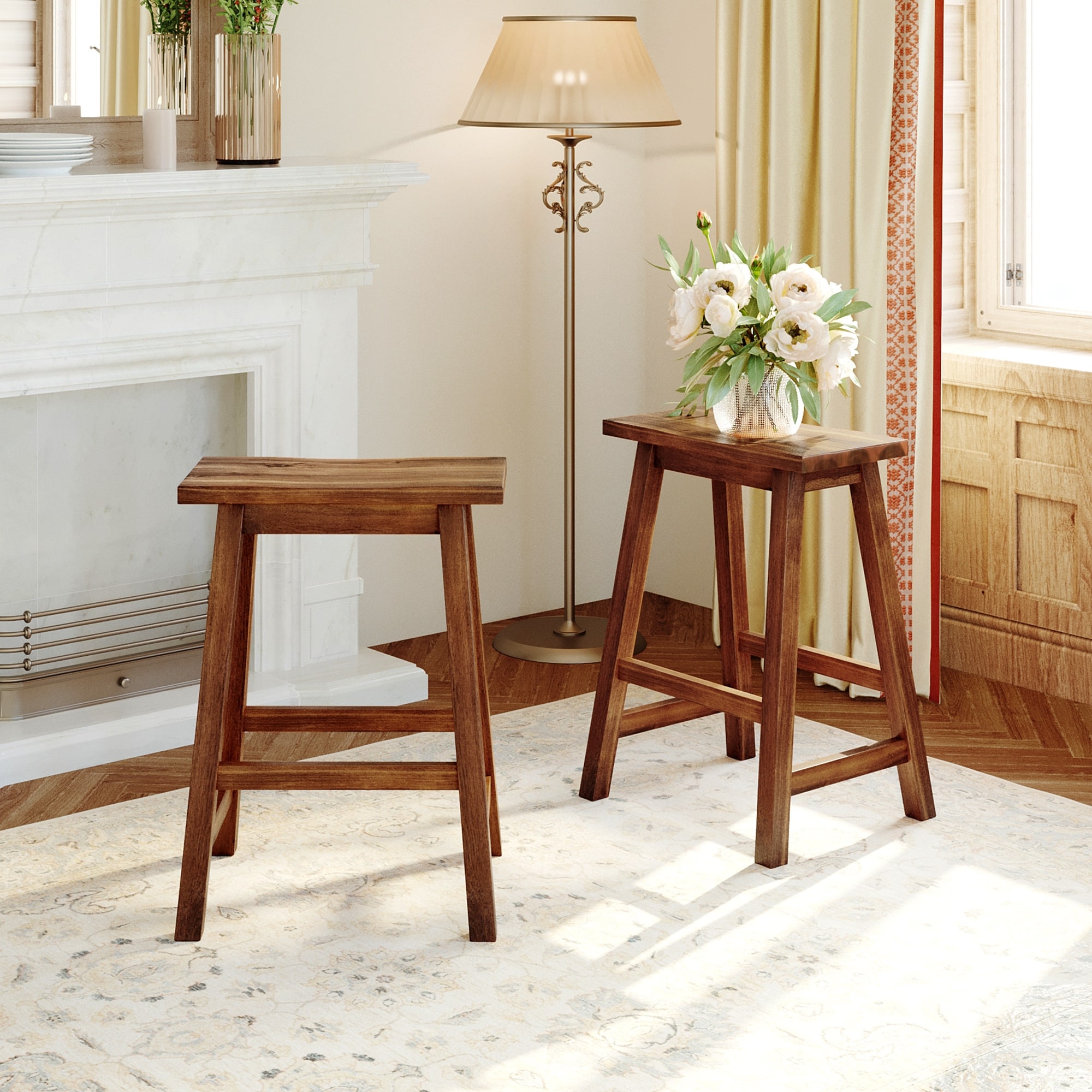 Short shop saddle stool