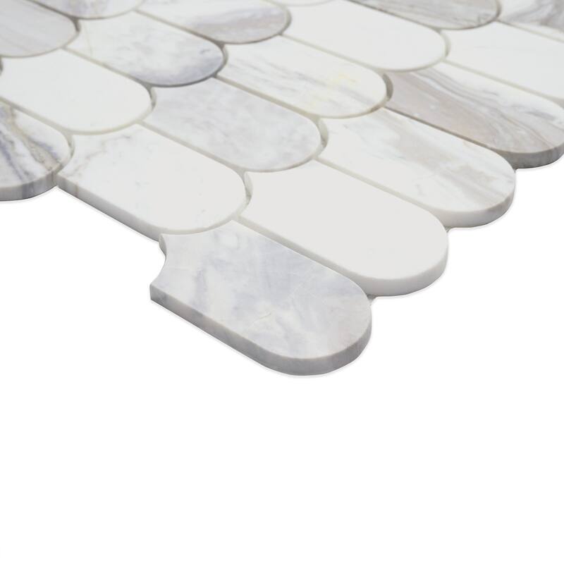 Ackland AKM-S-2X3SCP-CA 12" x 12" Marble Wave Floor and Wall Mosaic - Linarra