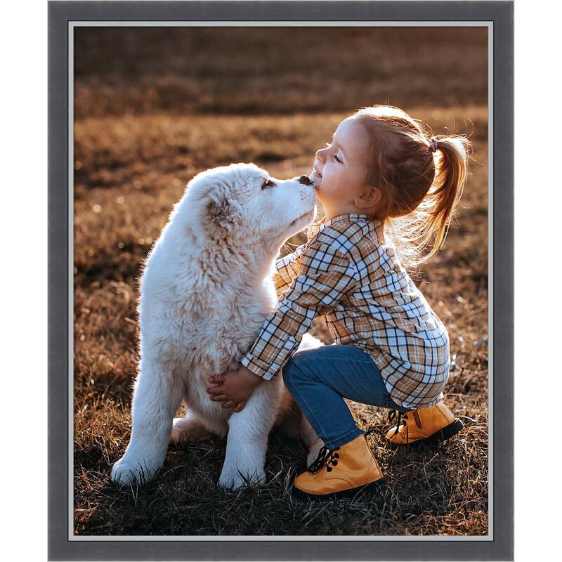 Eva Black Silver Thin Framed Picture Frame, Photo Frame - 18x22