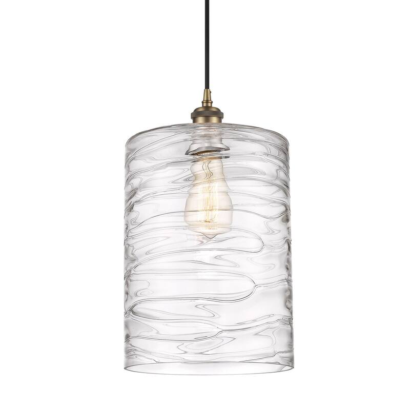 Innovations Lighting 516-1P-14-9-L Cobbleskill Pendant Cobbleskill 9" - Deco Swirl / Brushed Brass