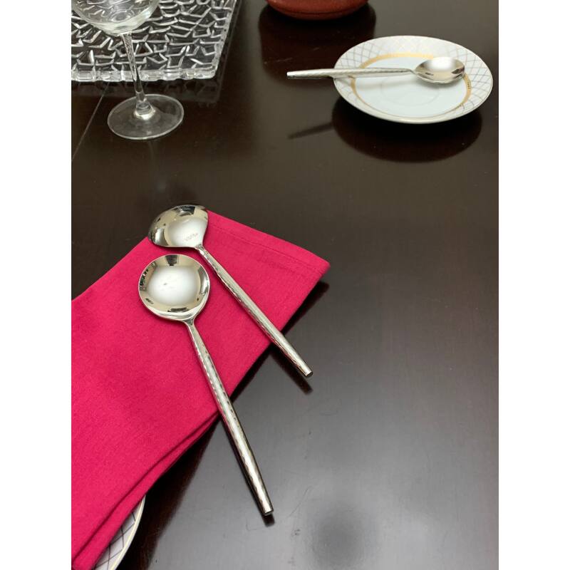 VIBHSA Stainless Steel Tablespoons Set of 6 Piecces