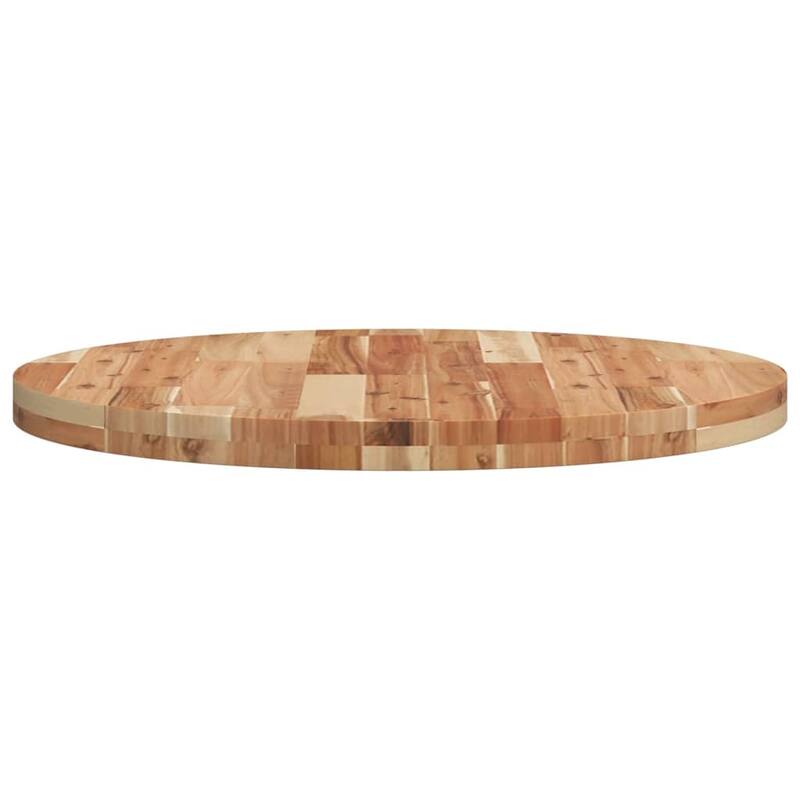 vidaXL Table Top Natural wood Solid Acacia wood - 27.6 in diameter round tabletop
