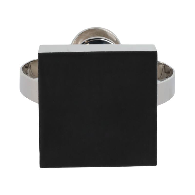 Candle Holder - Metal with Marble Sphere