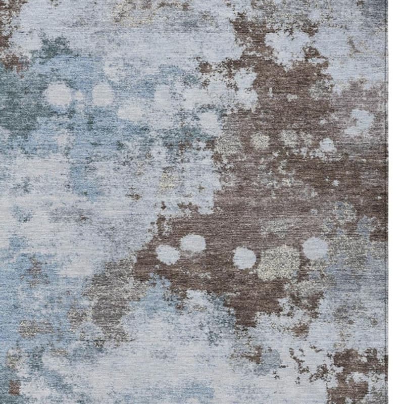 HomeRoots Abstract Transitional Rectangle Outdoor Rug