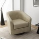 preview thumbnail 98 of 122, UIXE 360° Swivel Barrel Accent Chair Armchair For Living Room