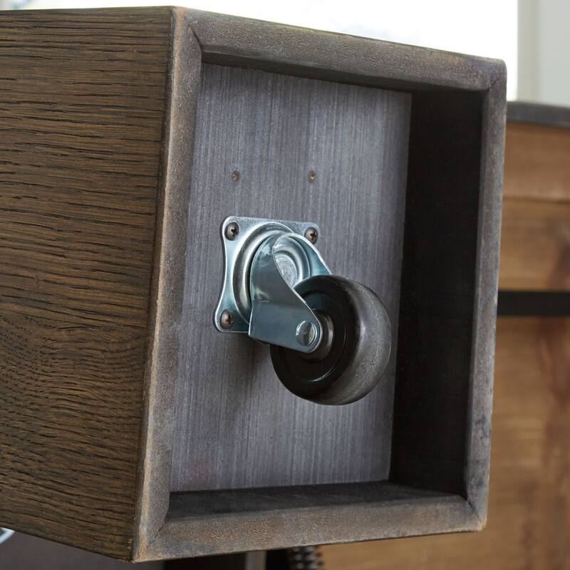 Wain Lift Top Cocktail Coffee Table, 54 Inch Rustic Brown Solid Wood