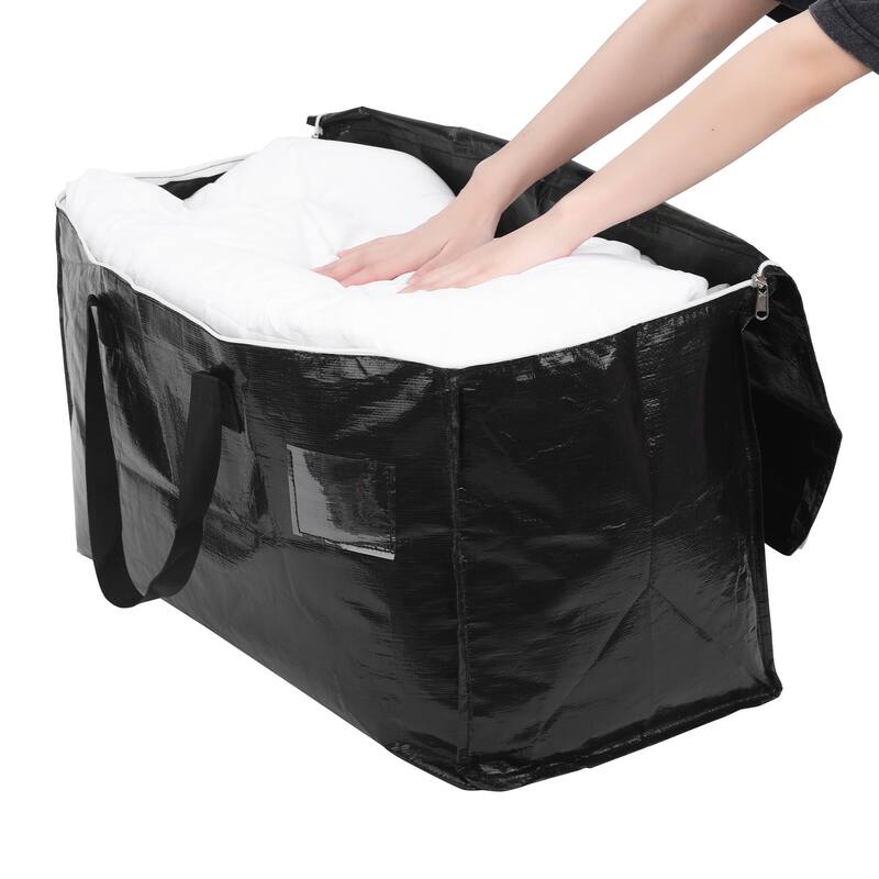 1 Pcs Clothes Storage Bags with Handles, Closet Organizers and Storage, Moving Bags for Organizing Clothing 27*14*15in