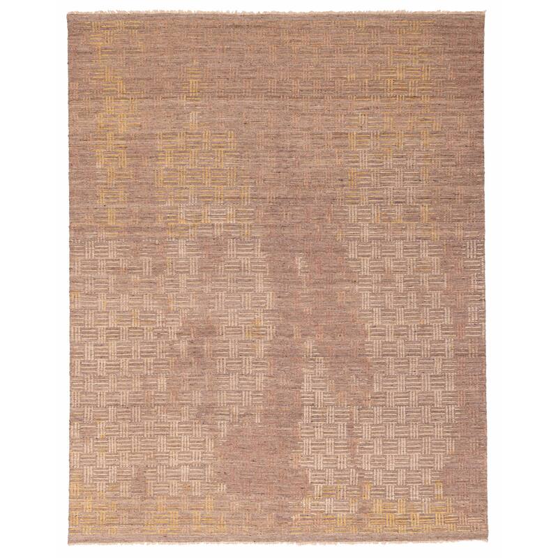ECARPETGALLERY Hand-knotted Tangier Brown Wool Rug - 8'3 x 10'3