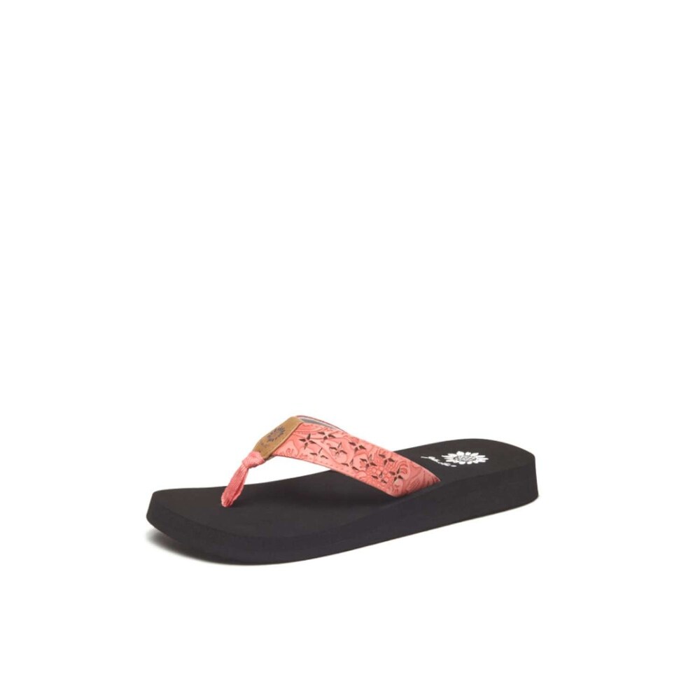 little girl yellow box flip flops