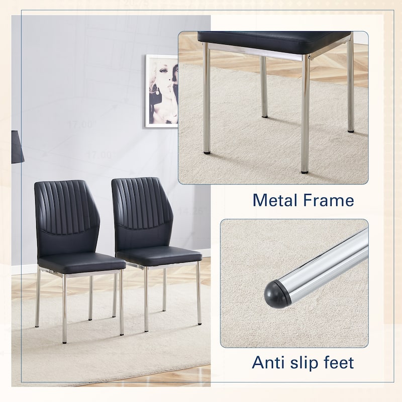 Luxurious Ergonomic Dining Chair Set - Stylish and Comfortable