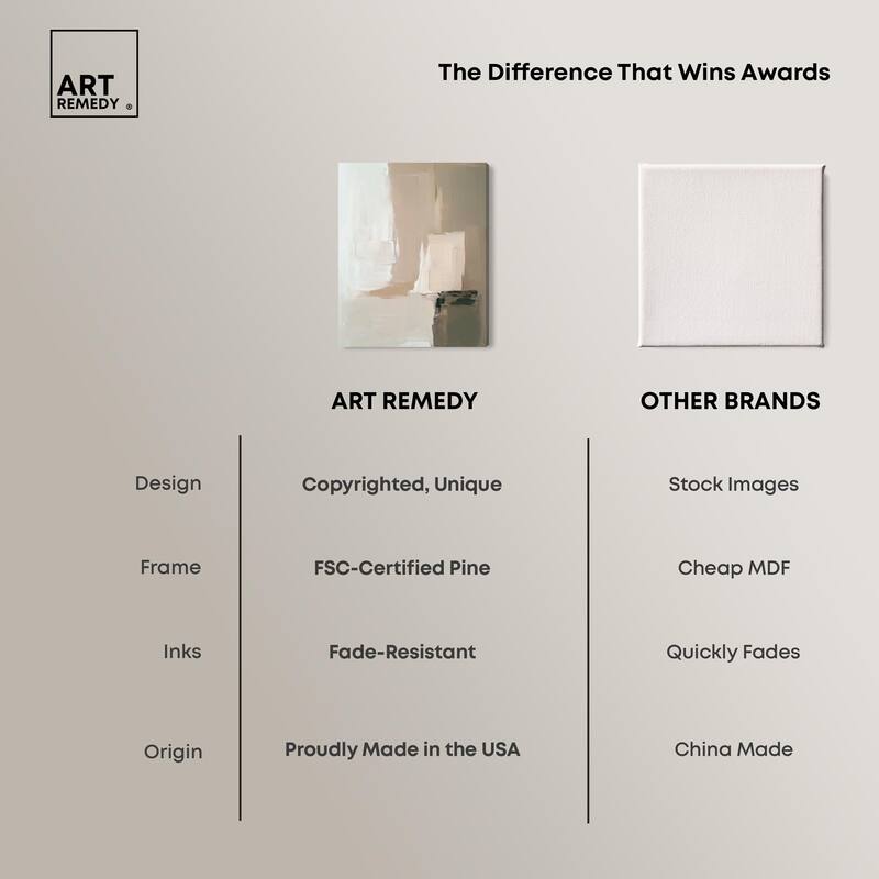 Pale Textured Silence II Canvas by Art Remedy, Gallery Wrapped