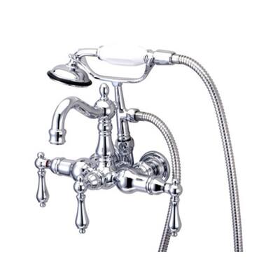 Kingston Brass Vintage Wall Mounted Clawfoot Tub Filler with Personal