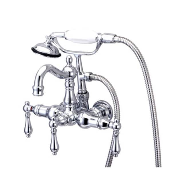 Kingston Brass Vintage Wall Mounted Clawfoot Tub Filler with Personal