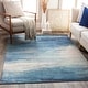 preview thumbnail 1 of 7, Livabliss Lorraine Abstract Watercolor Area Rug Aqua - 2'3" x 3'9"