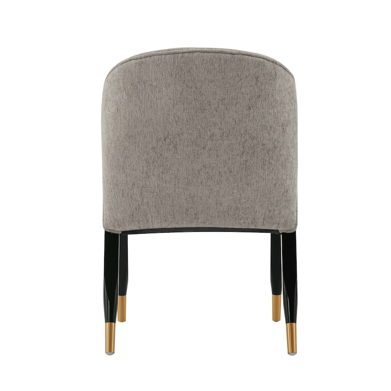 Manhattan Comfort Ola Chenille Wood Dining Chair
