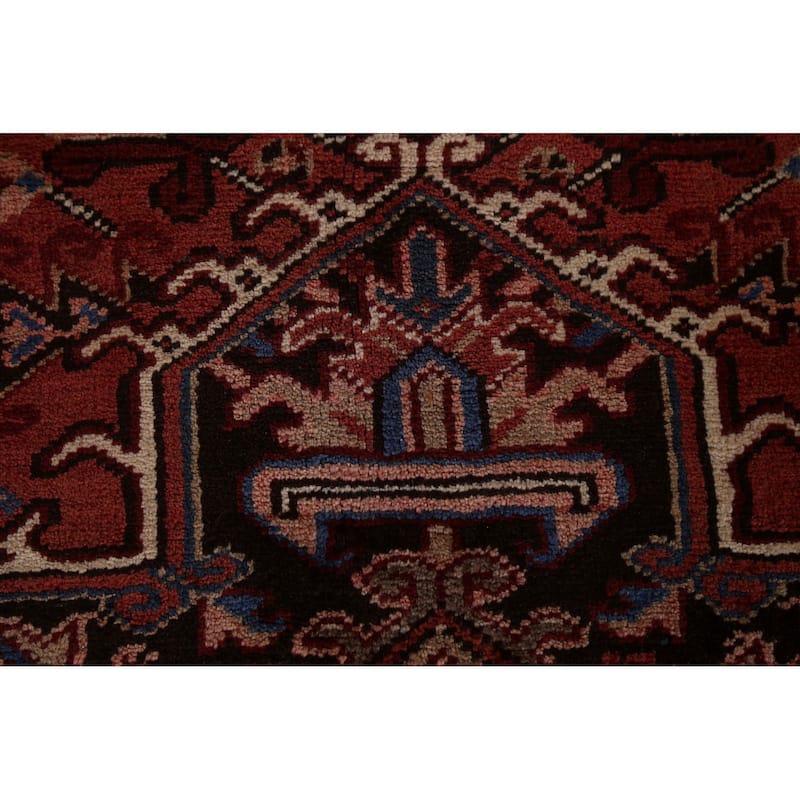 Traditional Vegetable Dye Heriz Persian Wool Area Rug Hand-knotted - 8'11" x 11'3"