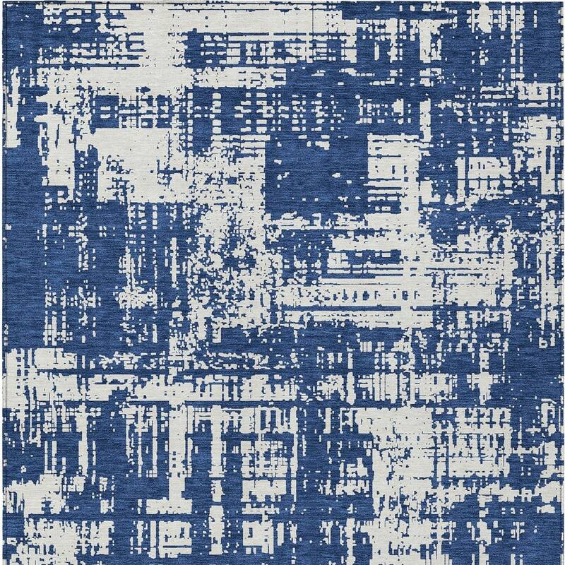 HomeRoots Abstract Transitional Rectangle Outdoor Rug