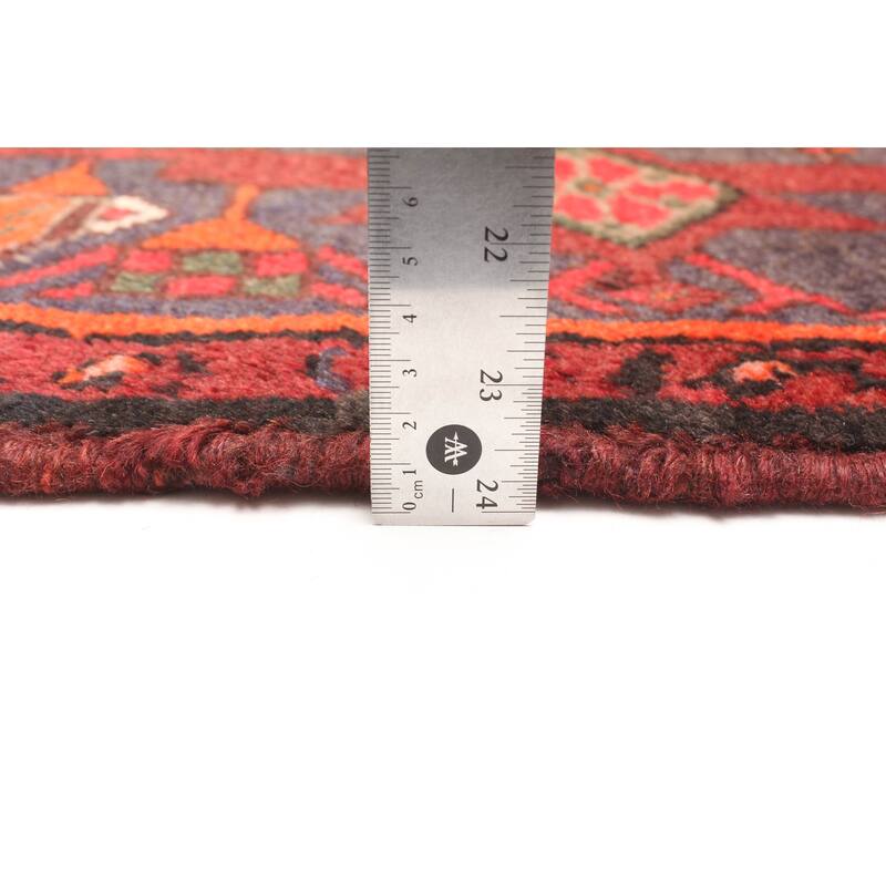 ECARPETGALLERY Hand-knotted Andelz Red Wool Rug - 4'4 x 6'5