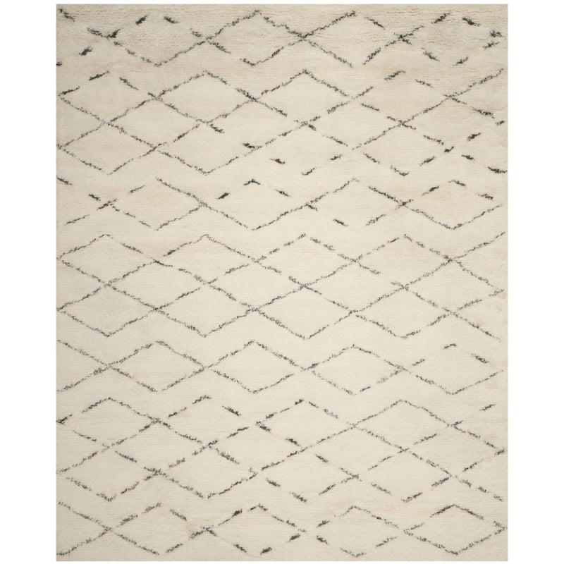 SAFAVIEH Handmade Casablanca Shag Dorette Tribal Wool Rug