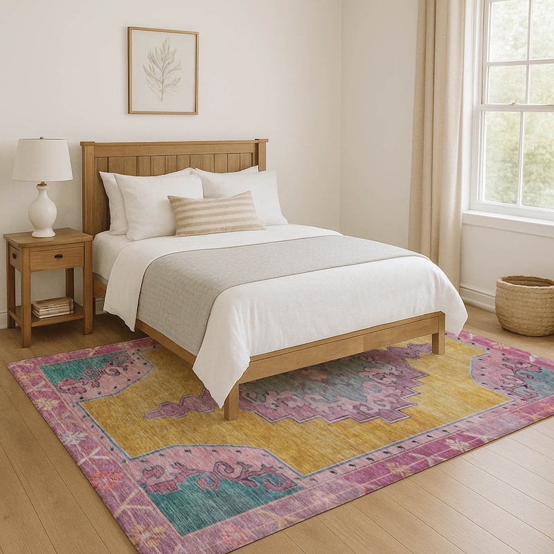 Premium Washable Super Soft Vintage Traditional Mayfield Rug