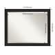 preview thumbnail 22 of 36, Beveled Bathroom Wall Mirror - Furniture Espresso Narrow Frame Outer Size: 32 x 26 in