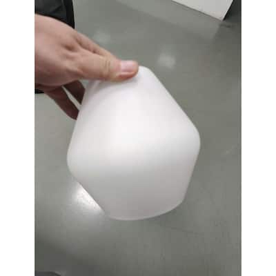 YANSUN Pear shape milk white glass lampshade 3 pack for Vanity Light replacement - 5.98*5.87*5.98