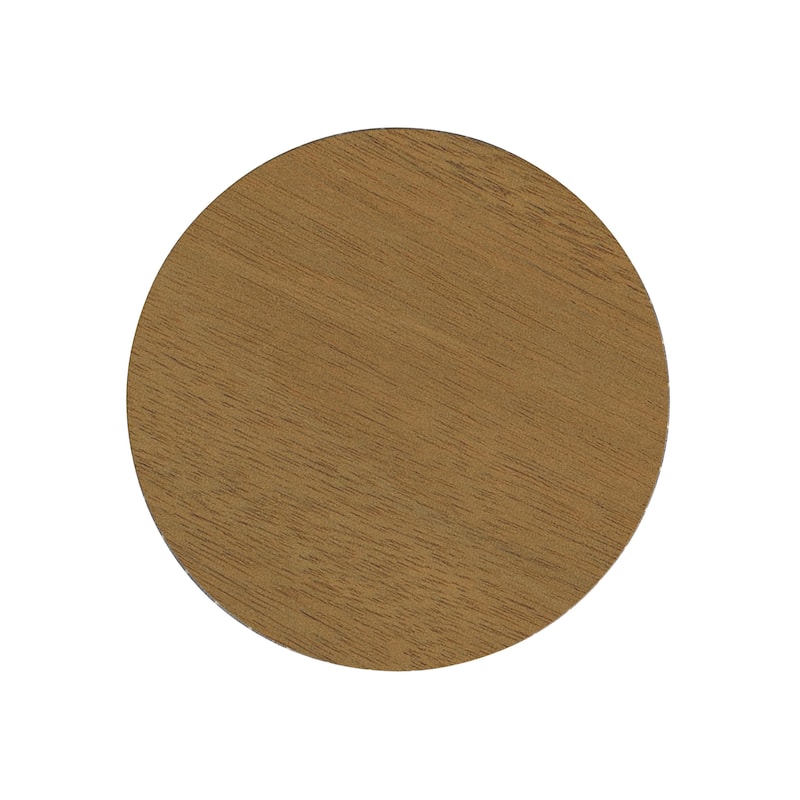 HomePop Round Storage Ottoman table with Wood Top