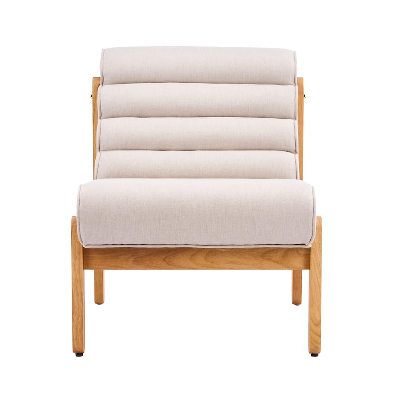 Scott Living - Modern Upholstered Accent Chair with Plush Layered Cushion & Solid Wood Frame - 25.75"W