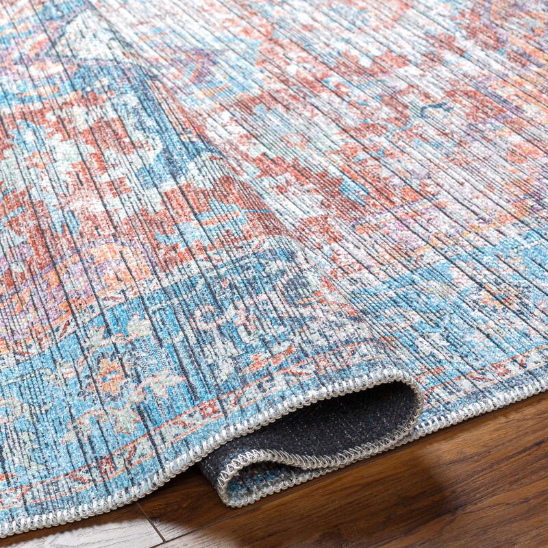 Livabliss Nolita Vintage Medallion Machine Washable Area Rug