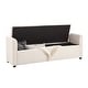 preview thumbnail 7 of 69, Franco Modern Upholstered Storage Bench with Two Throw Pillows and Thick Padded Cushion