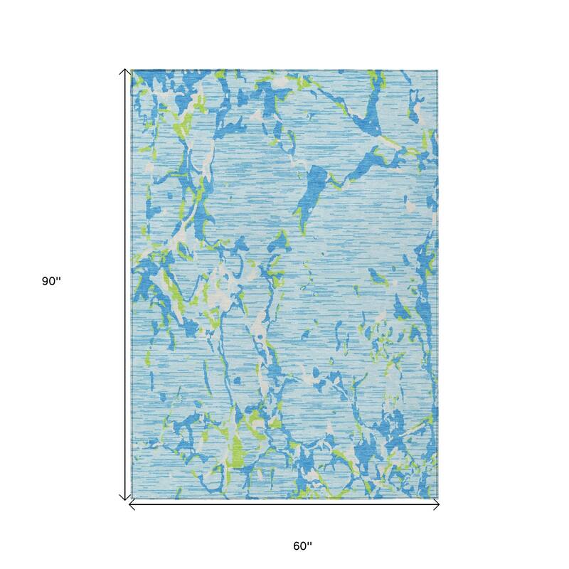 HomeRoots Striped Transitional Rectangle Outdoor Rug