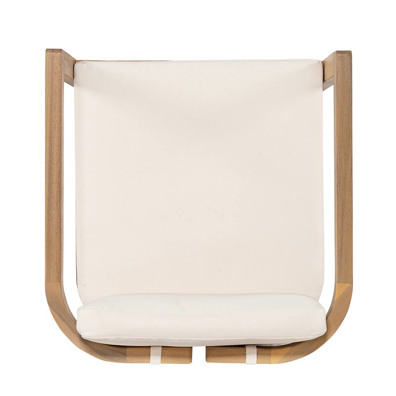 Christopher Knight Home - Outdoor Acacia Wood Dining Chairs with Cushions - Set of 2