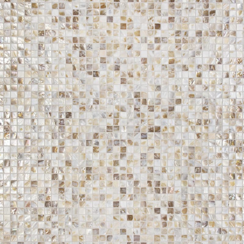 Merola Tile Conchella Square Natural 12" x 12" Natural Shell Wall Tile