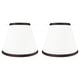 preview thumbnail 84 of 88, Hardback Faux Silk Conical Lamp Shade, 5 inch Top, 9 inch Bottom, 7 inch Slant Set of 2 - Off White, Coffee