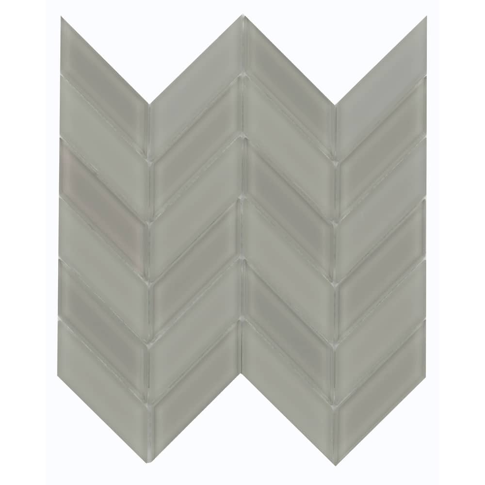 Emser Tile Edge - 12" x 12" Parallelogram Chevron Mosaic Wall Tile -