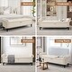 preview thumbnail 50 of 74, 67" Velvet Tufted Storage Bench for Bedroom End of Bed with Roll Arms