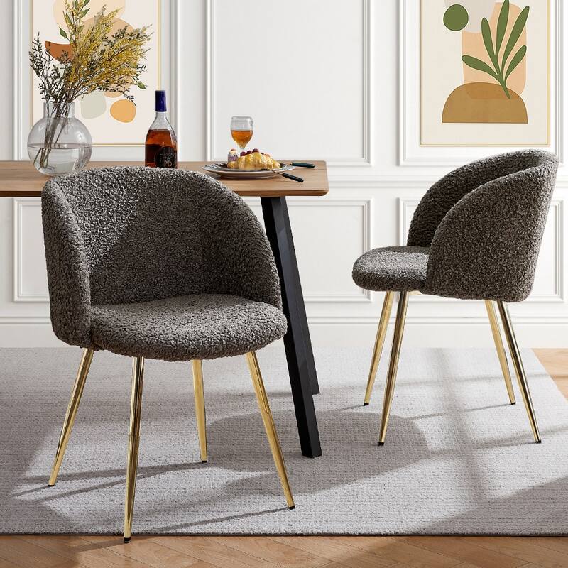 Rocking Accent Chair Tufted Upholstered Linen Wingback