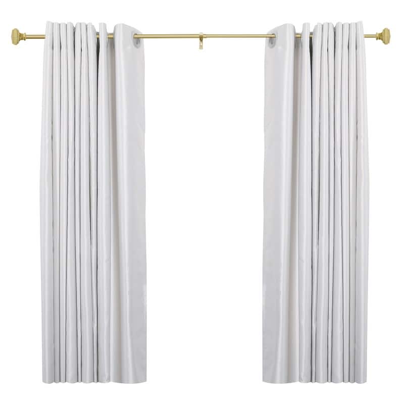 UTOPIA ALLEY Wall Mounted 5/8 Inch Curtain Rod - Curtain Rods For Windows